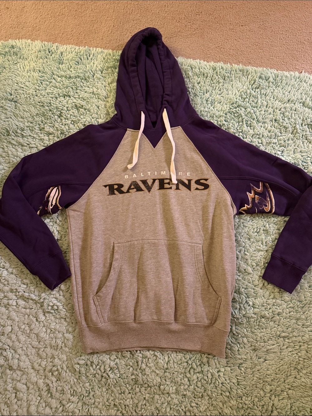 Baltimore Ravens hooded sweatshirt. Size small.